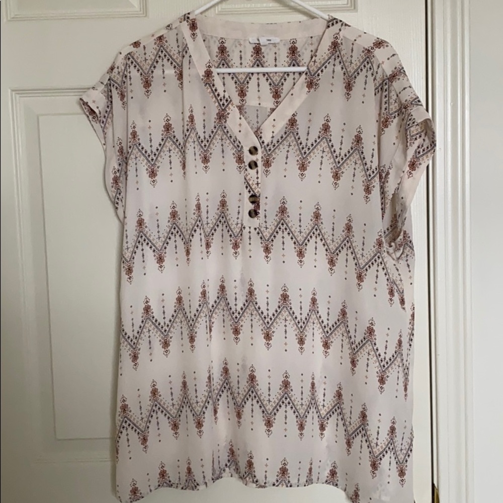 Geometric design blouse